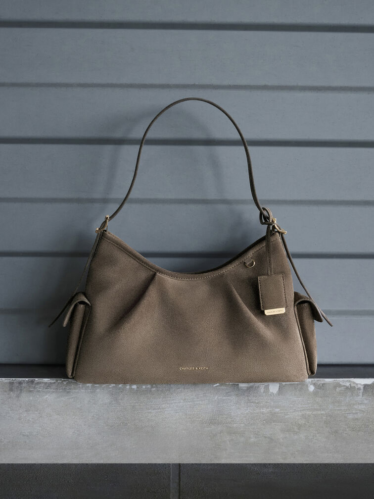T&uacute;i đeo vai phom chữ nhật Khai, Stone Grey, hi-res
