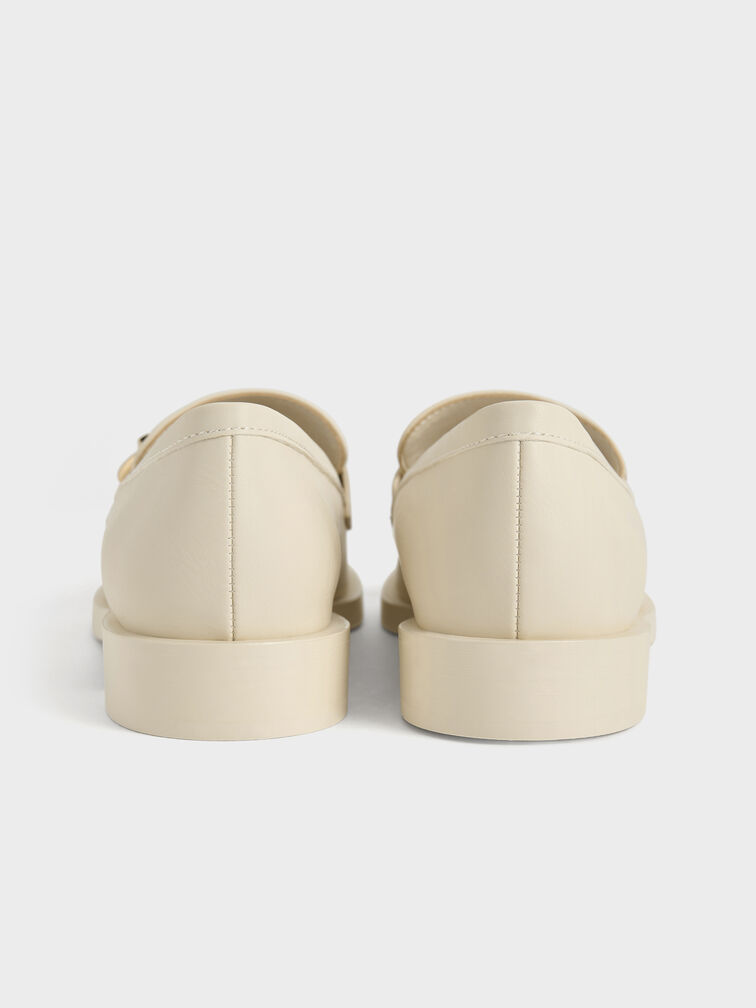 Marley Metallic-Accent Loafers, Chalk, hi-res