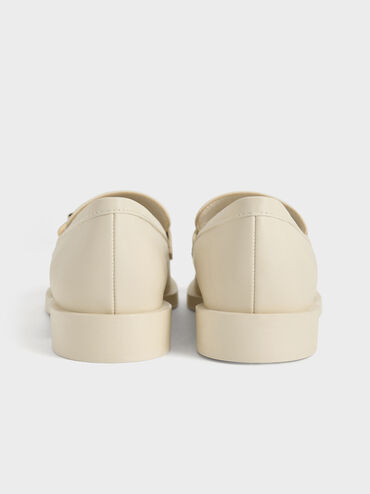 Marley Metallic-Accent Loafers, Chalk, hi-res