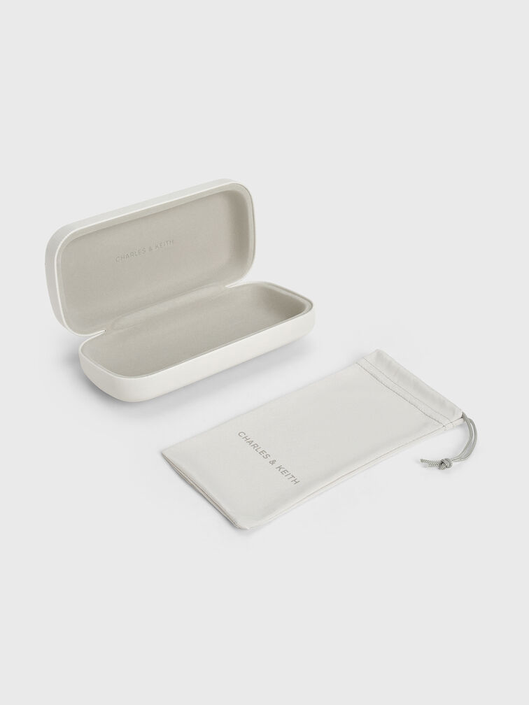 Kính mát gọng cánh bướm Izara Recycled Acetate, Đen, hi-res