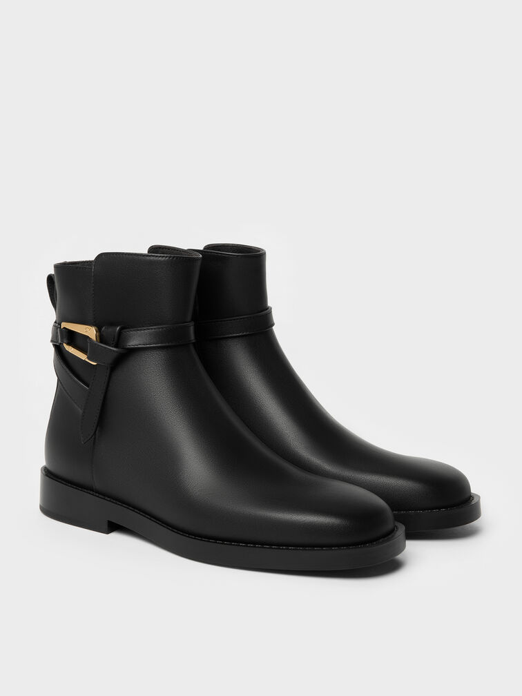 Gi&agrave;y boots cổ cao Daena, Đen, hi-res