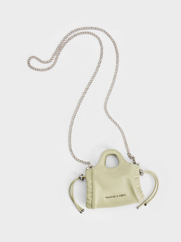 Quinby Micro Bag Charm, Pale Sage, hi-res