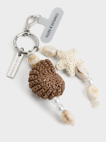 M&oacute;c kho&aacute; t&uacute;i x&aacute;ch Crochet Seashell-Starfish, Nhiều m&agrave;u, hi-res