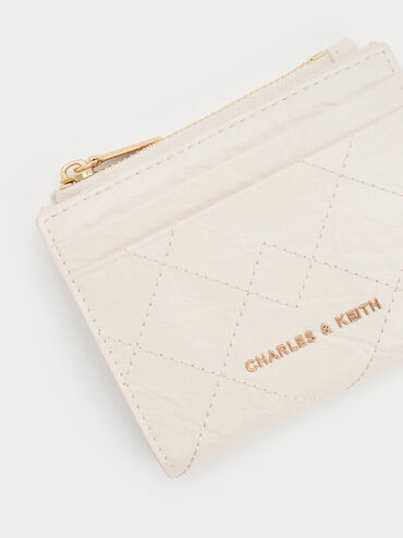 V&iacute; ngắn Duo Quilted kem, Kem, hi-res