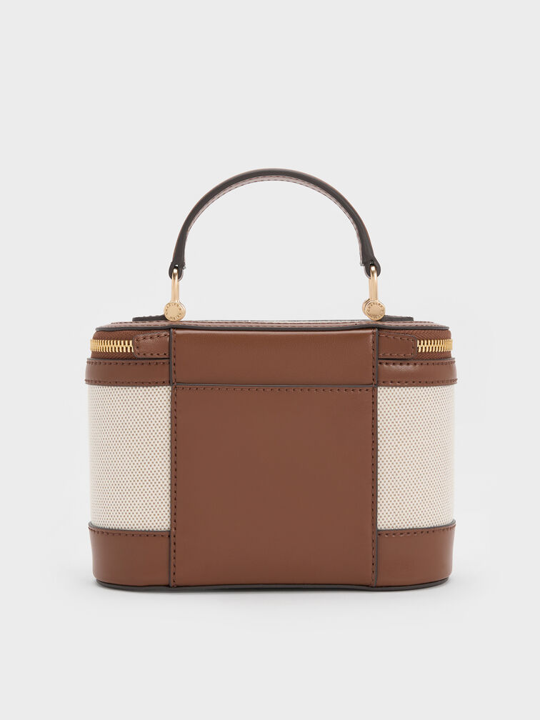 T&uacute;i x&aacute;ch h&igrave;nh hộp Enola Canvas, Chocolate, hi-res