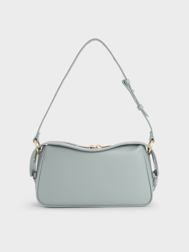 Mini Haylen Braided-Charm Shoulder Bag, Misty Blue, hi-res
