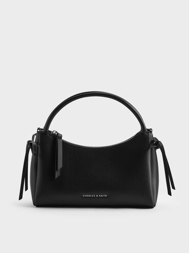 Hazel Bow Top Handle Bag, Noir, hi-res