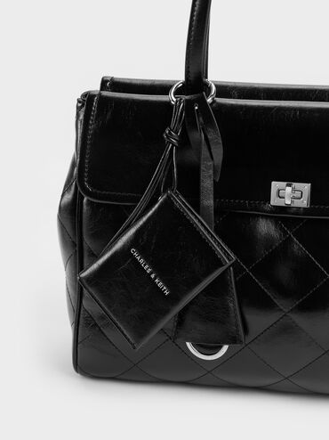 T&uacute;i tote chần b&ocirc;ng XL Apfra, Noir, hi-res