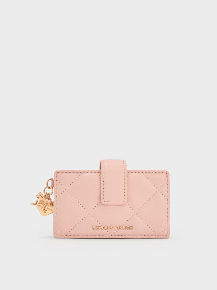 V&iacute; đựng thẻ Arrietty Quilted Belted, Hồng nhạt, hi-res