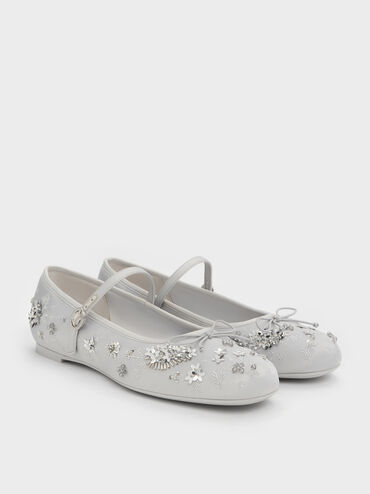 Gi&agrave;y b&uacute;p b&ecirc; đ&iacute;nh sequin Sadira, X&aacute;m, hi-res