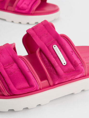 Dép quai ngang Clementine Recycled Polyester Sports, Hồng fuchsia, hi-res