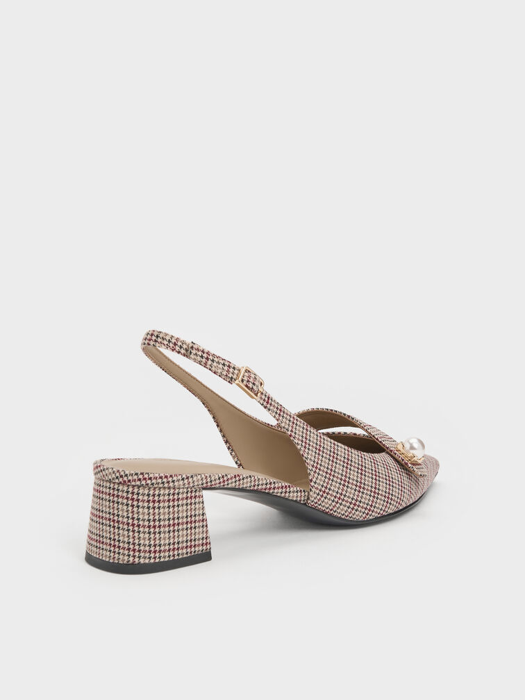 Gi&agrave;y sandals cao g&oacute;t Marie Checkered, Nhiều m&agrave;u, hi-res