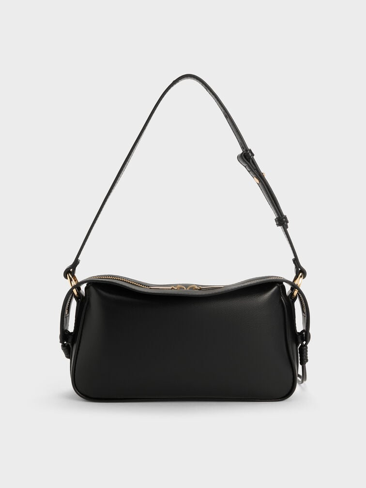 T&uacute;i đeo vai Mini Haylen, Đen, hi-res