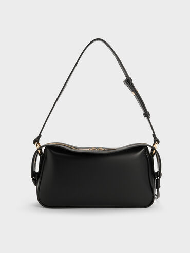 T&uacute;i đeo vai Mini Haylen, Đen, hi-res