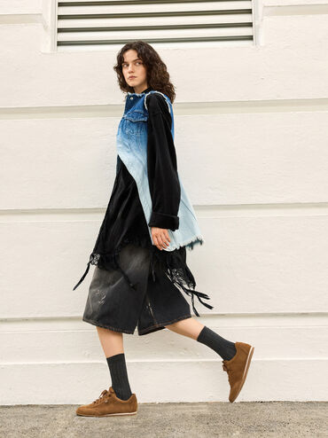 Giày sneakers cổ thấp Jace Leather, Nâu, hi-res