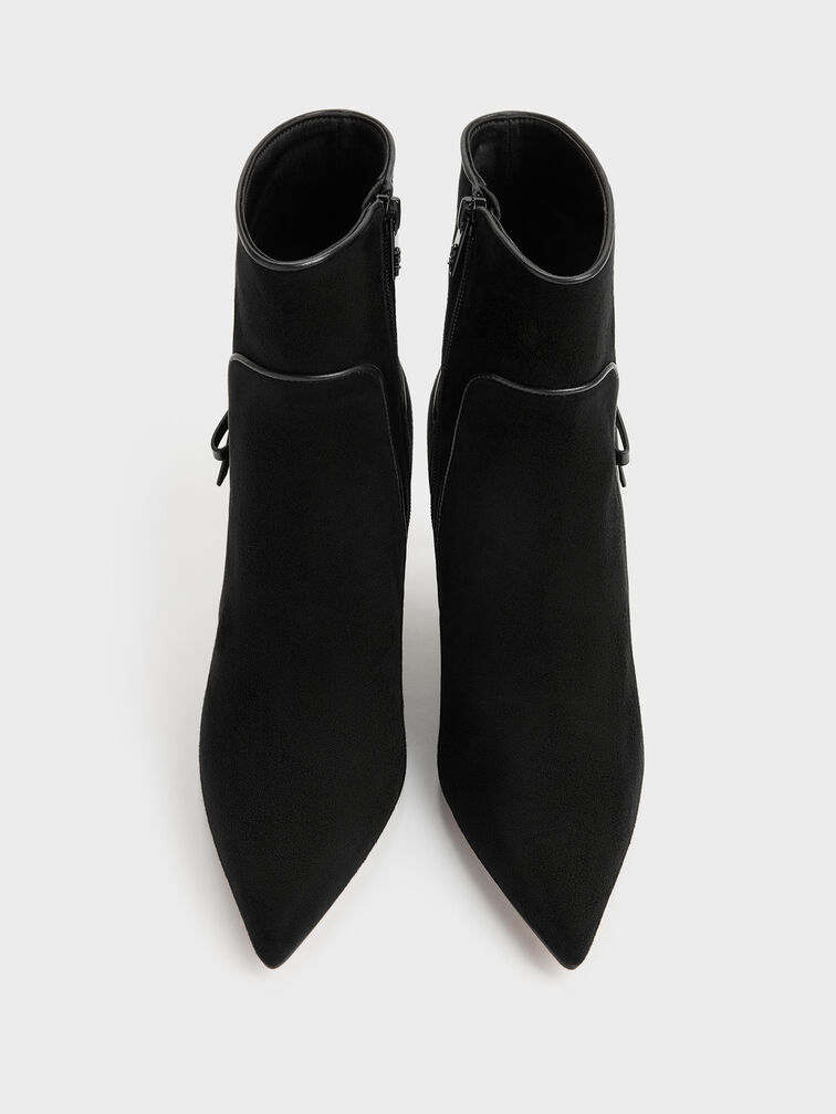 Gi&agrave;y boots cao g&oacute;t cổ cao, Đen họa tiết, hi-res