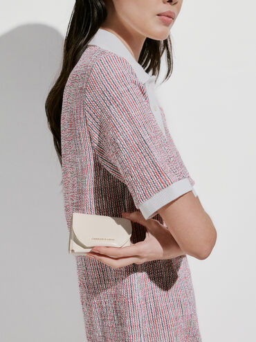 Ví ngắn dạng gập Enola, Kem, hi-res