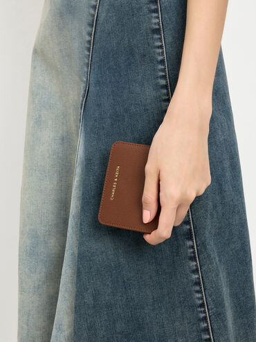 V&iacute; d&aacute;ng ngắn phom vu&ocirc;ng Keely Top Zip, N&acirc;u đậm, hi-res