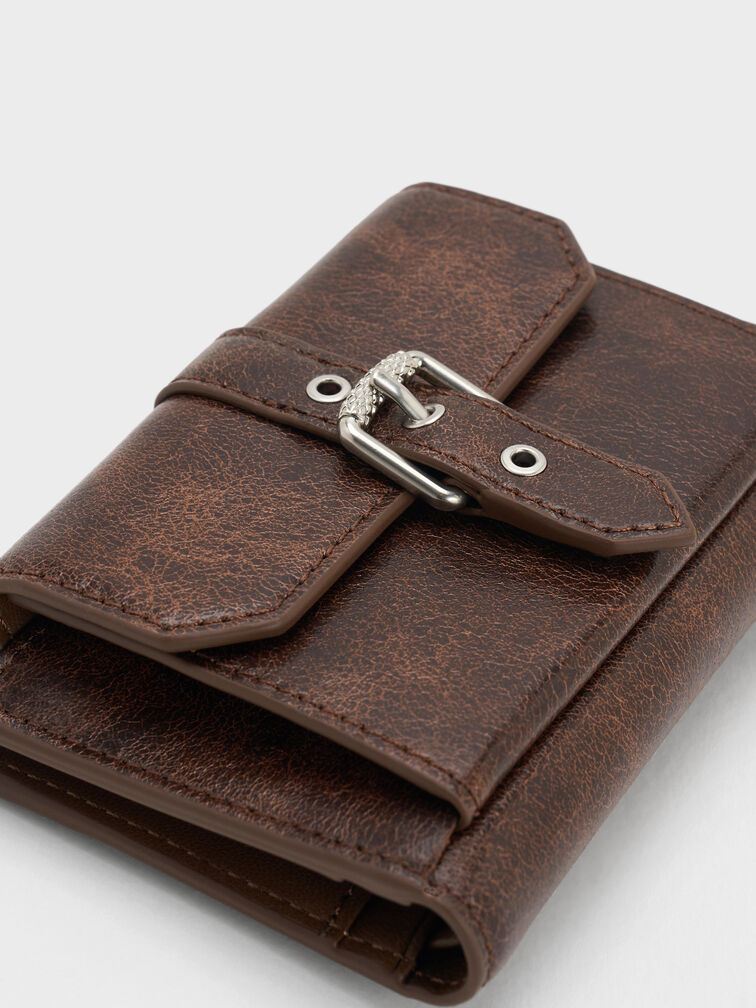 Blaise Grommet-Belt Wallet, Distressed Coffee, hi-res
