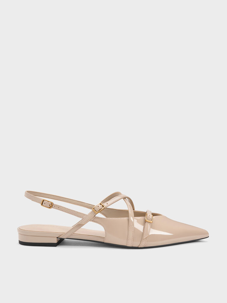 Gi&agrave;y sandals đế thấp Maybelle, Nude, hi-res