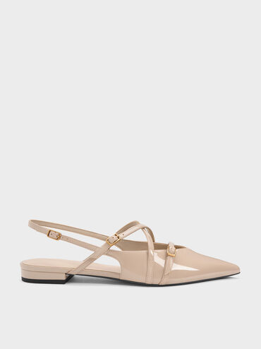 Gi&agrave;y sandals đế thấp Maybelle, Nude, hi-res