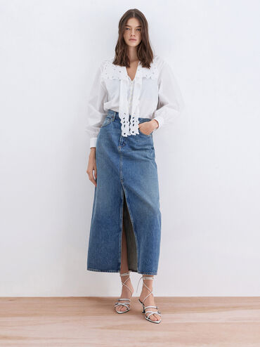 Amaliya Pointed Strappy Heeled Sandals, White, hi-res