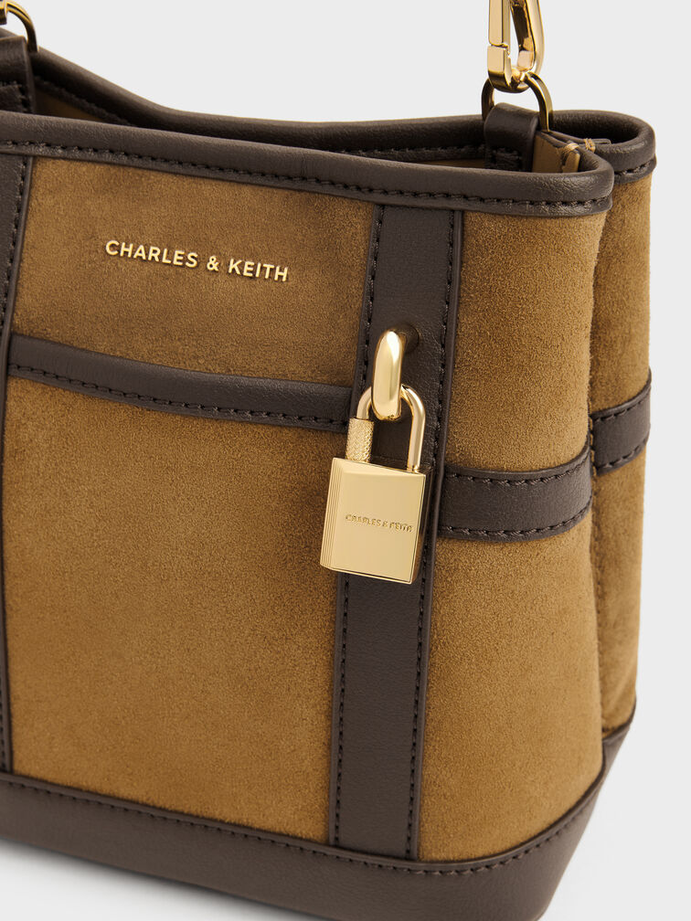 Scottie Two-Tone Bucket Bag, Sahara Sand, hi-res