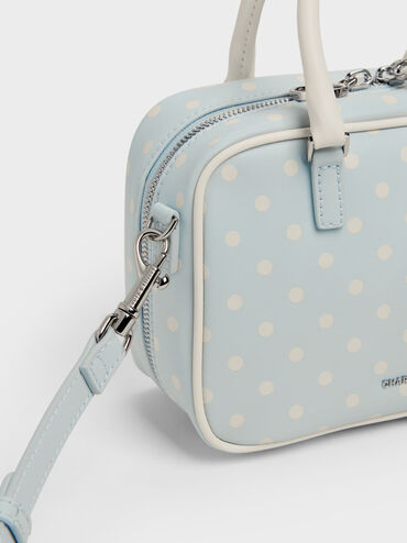 T&uacute;i x&aacute;ch phom chữ nhật Sianna Polka-Dot, Sea Salt Blue, hi-res