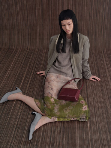 Gi&agrave;y cao g&oacute;t mũi nhọn Lorde Blade-Heel Pointed-Toe, X&aacute;m, hi-res