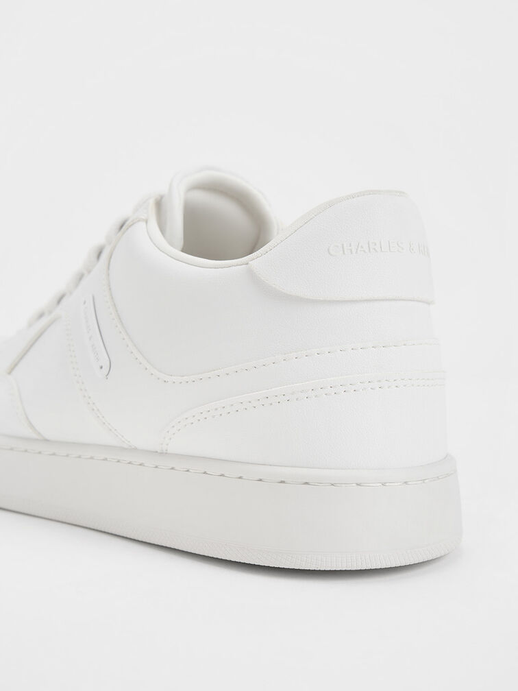 Low-Top Sneakers, White, hi-res