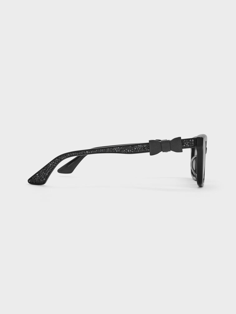 K&iacute;nh m&aacute;t gọng chữ nhật Tanya, Jet Black, hi-res