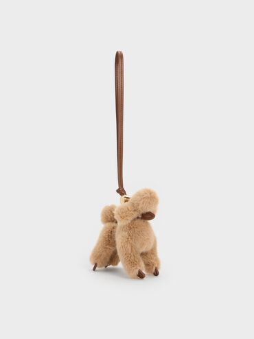 Faux Shearling Poodle Charm, Multi, hi-res