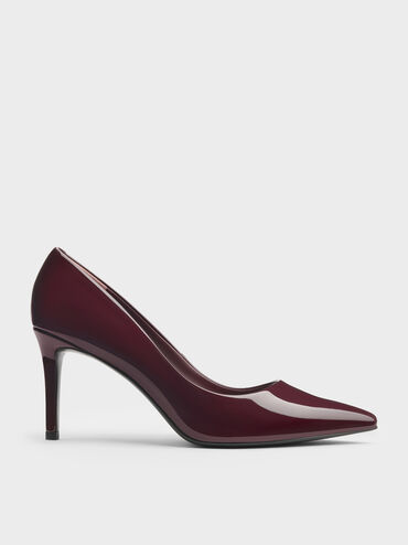 Gi&agrave;y cao g&oacute;t mũi nhọn Emmy Patent, Đỏ burgundy, hi-res