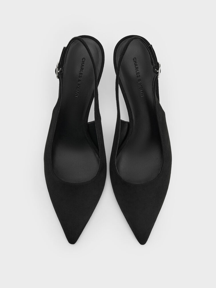 Gi&agrave;y cao g&oacute;t b&iacute;t mũi Kaia Faux Suede, Đen họa tiết, hi-res