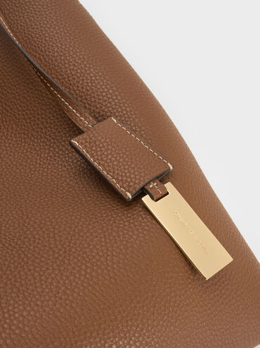 Chance Turn-Lock Hobo Bag, Chocolate, hi-res