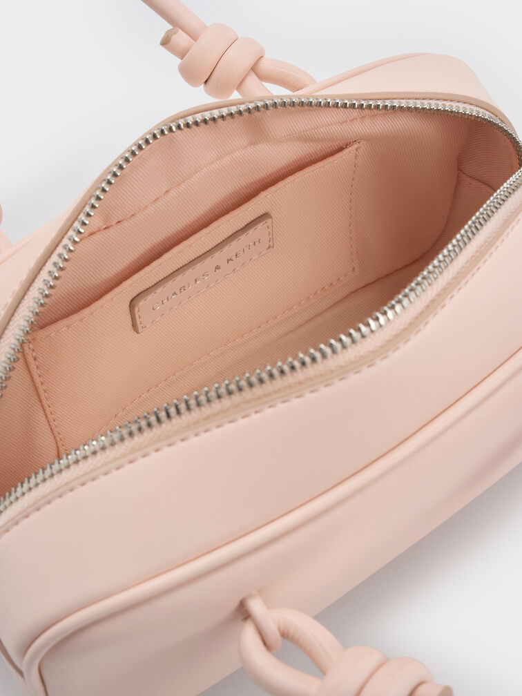 Sammie Knotted-Handle Elongated Tote Bag, Soft Pink, hi-res