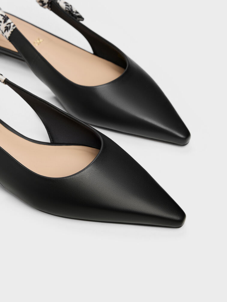 Gi&agrave;y sandals đế thấp Tayari Leather, Đen, hi-res