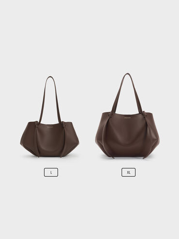 XL Calla Tote Bag, Espresso Brown, hi-res