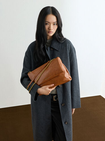 T&uacute;i đeo vai h&igrave;nh thang Sianna, Distressed Tan, hi-res