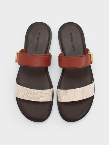 Dove Canvas Double-Strap Sandals, Multi, hi-res