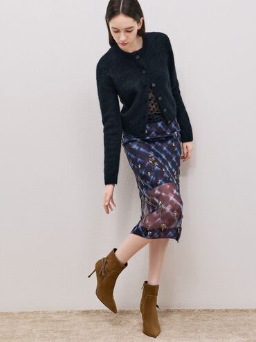 Gi&agrave;y boots cao g&oacute;t cổ cao, N&acirc;u, hi-res