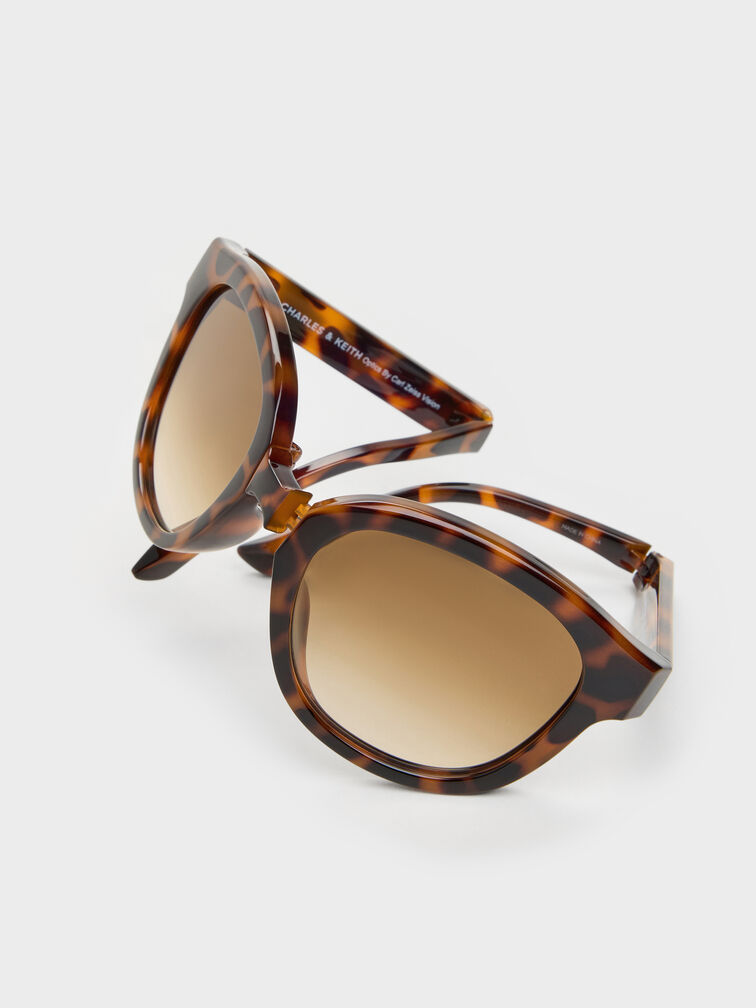Brea Round Sunglasses, T. Shell, hi-res