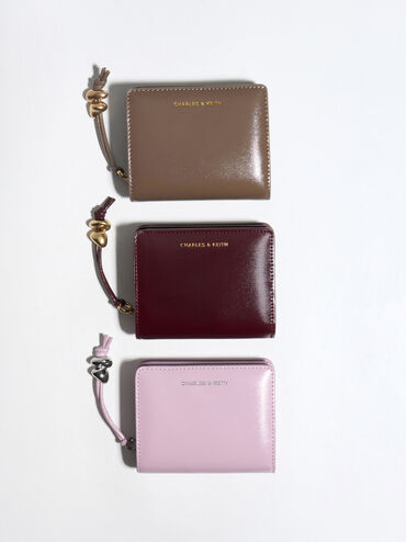 Augustine Zip-Around Small Wallet, Wineberry Red, hi-res
