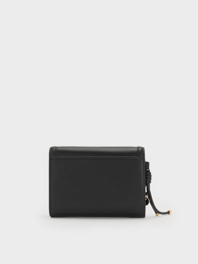 Haylen Front-Flap Small Wallet, Black, hi-res