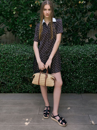 Fergie Woven Bowling Bag, Multi, hi-res