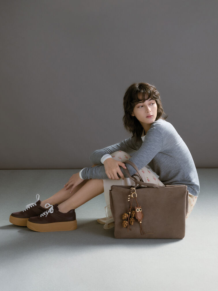 T&uacute;i tote tua rua XL Zephyr, Stone Grey, hi-res