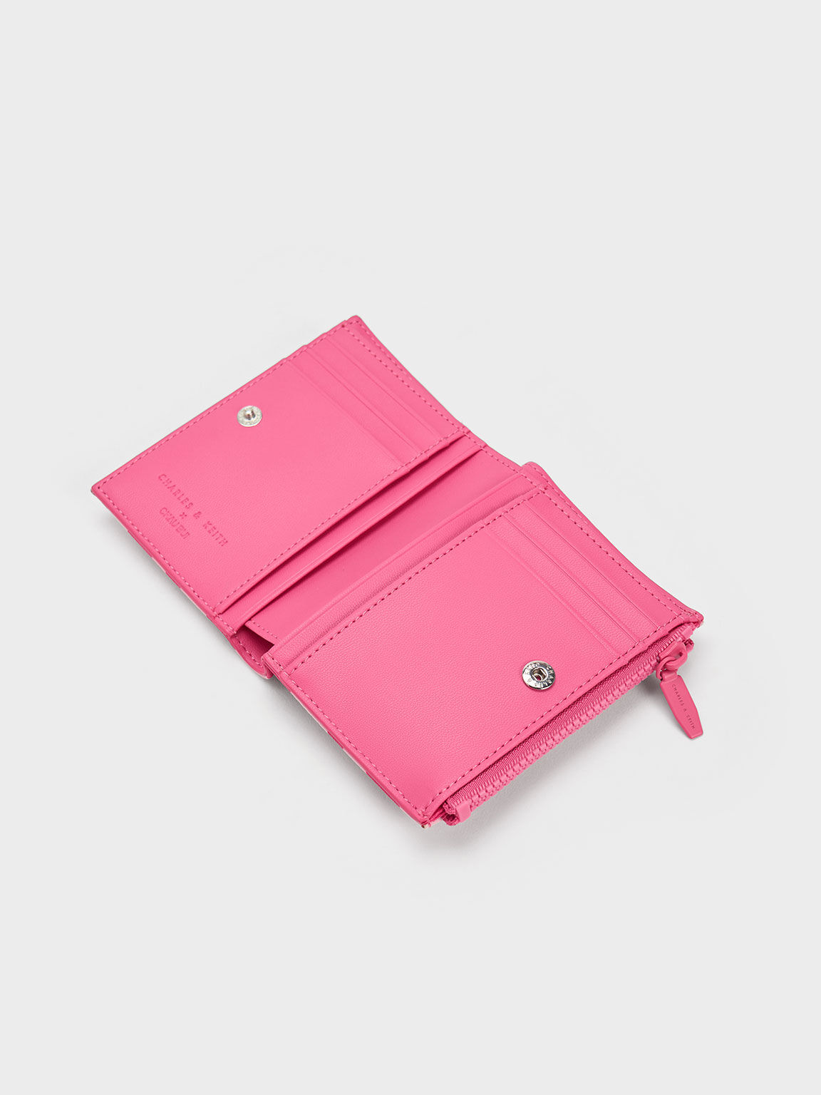 Zebra Print Small Wallet, Pink, hi-res