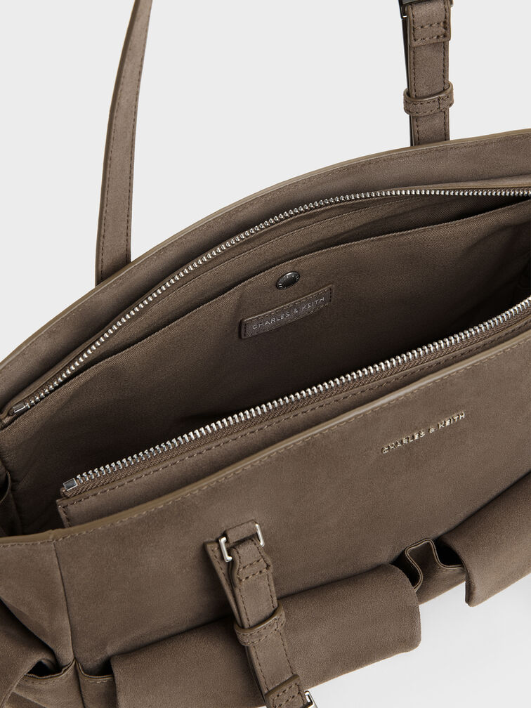 T&uacute;i tote phom chữ nhật Rachel, Stone Grey, hi-res