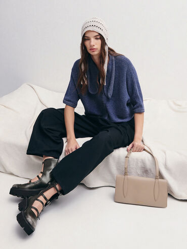 T&uacute;i đeo vai h&igrave;nh thang Allyn, N&acirc;u x&aacute;m, hi-res