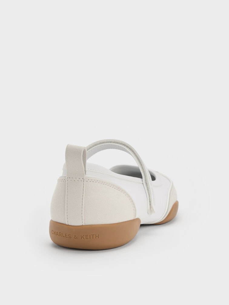 Louise Two-Tone Mary Jane Sneakers, White, hi-res